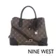 【NINE WEST】BROOKLYN 經典手提/斜背托特包-LOGO咖啡(108505)