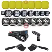 Baja Designs® XL Linkable LED Light Bar Kit + Amber, Black Covers for Can-Am X3