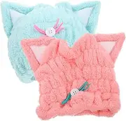 Hair Wrap Hats Pack Absorbent Drying Cap for Women Soft Comfortable Bathing Hat