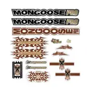 Mongoose - 2001 Motivator for chrome frame - Decal set - old school bmx