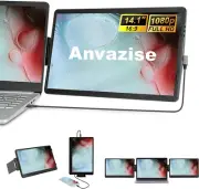 Laptop Monitor Extender, 11.6/14.1 inch Portable Monitor Dual Screen External...