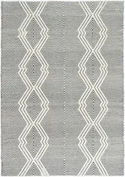 Kaiden Saw Ivory Wool Rug