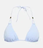 [Heidi Klein] Heidi Klein Misty Lagoon triangle bikini top AU 10 blue