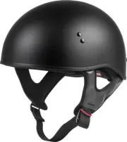 GMAX H145074 HH-45 HALF HELMET NAKED MATTE BLACK SM