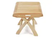 Windsor's Genuine Grade A Teak 20" Square x 16" H Foot Stool Or Side Table.