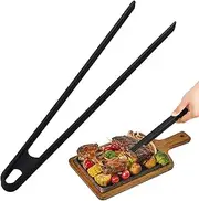 Silicone Trivet Tongs - BBQ Grilling Tongs - Heavy Duty, Heat Resistant, Kitchen Cooking Food Tong Utensils for Pan Fried Steak and Toaster