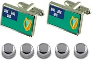 [Select Gifts] Shirt Dress Studs Dublin City Ireland Flag Cufflinks