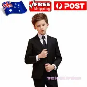 Brand New Boy's formal 5pcs Wedding Party Dress up Tuxedo Suit Size 1
