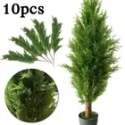 5/10pcs Xmas Tree Artificial Green Plants Simulated Pine Branches Room Decor