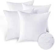 MCWPHLS 18x18 Outdoor Pillow Inserts – Set of 4, Waterproof Square Throw Pillow Inserts, Soft Polyester Fill, Ultra-Fluffy and Supportive – Ideal for Sofas, Beds, and Patios