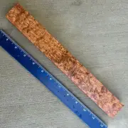 Amboyna Burl Wood Pool Cue Knife Scales Pen Blanks 11 7/8" x 1 1/2” x 1 1/4”
