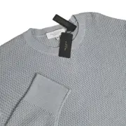 rag & bone Mens XXL Dexter Crew Neck $275 Knit Light Sweater Pullover Blue