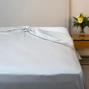 Protect-A-Bed Signature Tencel Flat Sheet - Silver - Super King