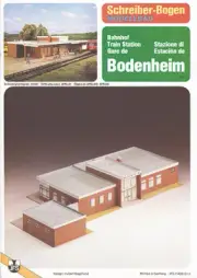 Paper Building Train Station Model Bodenheim 1:90 Schreiber-Bogen