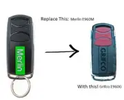 Merlin Chamberlain E960G Garage Door Remote Control