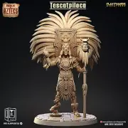 Tescatpiloca | Pantheon of Aztecs | Clay Cyanide | RPG D&D 3D Printed Miniature