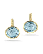 I. Reiss 14K 5.50 ct. tw. Blue Topaz Earrings
