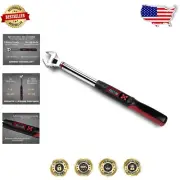 5-99.5 ft-lbs Digital Torque Wrench with 5-30 mm Adjustable Jaw & LCD Display