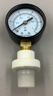 Plast-O-Matic GGMEV015-PP FKM Miniature Gauge Guard w/ 2" Gauge (B560)