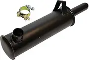 105-296 Lawn Mower Engine Muffler Exhaust Compatible with Kohler K241, K301 and K321 for Cub Cadet Garden tractors 393840-R91, IH-393840-R91, 237550, 237550-S (Inlet ID 1-3/8″ Outlet ID 1-3/8″)