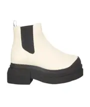 Round head design and ankle boots 39,40 White