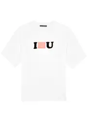 Acne Studios I Face You Printed Cotton T-shirt - White S