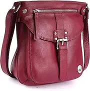 [LEDERBUCK] Real Leather Soft Small Womens Crossbody Handbags & Purses - Premium Sling Crossover Shoulder Bag