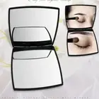 Women Fashion Black Portable Makeup Mirror Smooth Double-Sided Folding Mir!YU