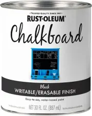 Chalkboard Paint Black 887ml Ultra-Hard Scratch-Resistant Writable Erasable