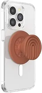 PopSockets: PopGrip Round for MagSafe - Includes Adapter Ring for MagSafe - Extendable Base and Handle with a Interchangeable Top for Smartphones and Cases - Curves Terra