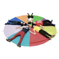 在飛比找momo購物網優惠-【KM MUSIC】彩虹氣球傘 2M(兒童體適能教具 彩虹傘
