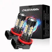 For Honda Accord Civic 2006 - 2019 H11 Fog Light Projector Lens Yellow LED Bulbs (for: Honda Civic)