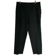NWT Anne Klein Susan Dress Pants 4 Black Flat Front Spandex Retail $145