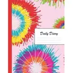 DAILY DIARY: BLANK 2020 JOURNAL ENTRY WRITING PAPER FOR EACH DAY OF THE YEAR - TIE DYE DESIGN PATTERN DESIGN - JANUARY 20 - DECEMBE