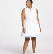 Lady Hagen Sz XL pleated Golf Skort Skirt Shorts Stretch Pull On White NWT