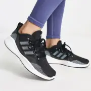 Adidas Fluidflow 2.0 Women’s Sneaker Running Shoes Black Gray New Sz 8.5, 9.5