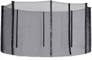 8/10/12FT Trampoline Replacement Safety Enclosure Net for Round Frame Trampol...