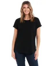 Hailey Short Sleeve Tee - Black, 10