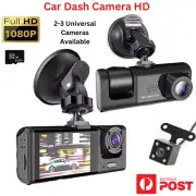 HD Car Dash Camera Video 1080P DVR Recorder Dual Lens Night Vision Front&Rear AU