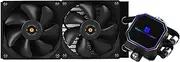 Thermalright Frozen Prism 240 Black CPU Liquid Cooler,Efficient PWM Controlled Pump 3300RPM,TL-E12 Series PWM Fan×2,Water Cooling Computer Parts,for AMD AM4/AM5,Intel LGA1150/1151/1200/1700/2011
