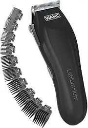 Wahl Clipper Lithium-Ion Cordless Haircutting Kit - Rechargeable Grooming and Trimming Kit with 12 Guide Combs - By The Brand Used By Professionals - Model 79608
