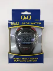 CITIZEN Digital Stopwatch Q&Q HS46J003Y Stop Watch Water Resist 5BAR
