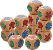 WHAMVOX Sturdy Wooden Dices Set Sides for Creative Games for Ages Family Gatherings