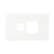 HPM XLP787PLWE - Excel 1 Gang Horizontal Power Point Cover - White