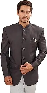 [Lady Dwiza] Indian Ethnic Jodhpuri Casual Slim Fit Waist Coat Bandhgala Jacket for Men (Only Jodhpuri Jacket)