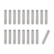 3x14mm Dowel Pins, 20pcs Round Head Flat Chamfered End Dowel Pin