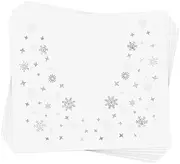 SNOWFLAKE EYE JEWEL set of 10 premium waterproof metallic silver and white snowflake temporary jewelry foil face Flash Tattoos - Party Favors, Party Supplies, Holiday parties, snow, winter party