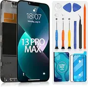 ARSSLY for iPhone 13 Pro Max LCD Display, 3D Touch Screen for iPhone 13 Pro Max A2484 A2641 A2643 A2644 A2645 LCD Touch Screen Digitazer Assembly Replacement with Repair Kit (6.7 Inch, Black)