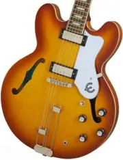 Epiphone Riviera Royal Tan Electric Semi Acoustic Guitar with Gig Bag