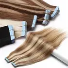Balayage THICK Tape In on 100% Remy Human Hair Extensions Skin Weft Full Head AU